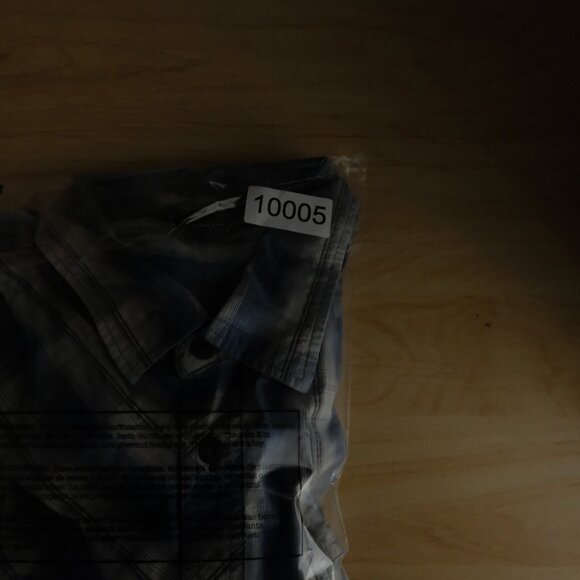 Outdoor Research Shirt Mens Extra Large Blue White Plaid Button Up Short Sleeve - Picture 10 of 10